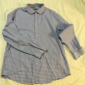 Michael Kors button up shirt, Men size 17 1/2 x 34/35 SLIM FIT